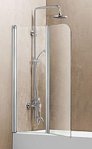 Шторка для ванны Vincea VSB-12114CL 114x140 хром, прозрачное