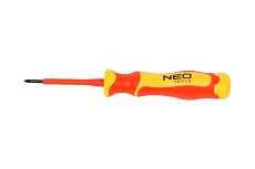Отвертка Neo Tools PH0 x 3 x 60 мм, 1000 В 04-137