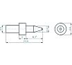 Термосверло торцующее H-Tools М3 шаг 0.5мм 2.7x6.7/24,6мм S=6мм 3600270