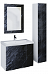 Мебель для ванной Marka One Lacio 80 см Black stone