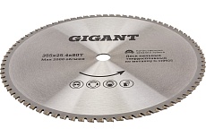 Пильный диск Металл 355x2.4x25.4 мм, 80 зубьев Gigant G-110925