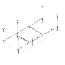 Каркас Am.Pm Func W84A-170-070W-R 170x70 см