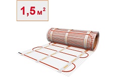 Электрический теплый пол под плитку ТеплоСофт 1,5м2 225Вт 15225/2