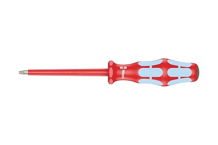 Диэлектрическая отвертка WERA 3167 i TORX VDE, нержавеющая сталь, TX10х80 мм WE-022762