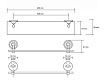 Полочка Bemeta Retro 144202248 60 см, хром, золото