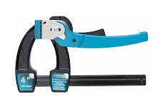 Реечная быстрозажимная струбцина, металлический корпус,рычажный храповый механизм, 4"/100 мм Gross 20717