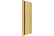 Секционный радиатор отопления Mivarmo 5 секций, горизонтальное/вертикальное подключение 200 см, бежевый матовый MA5-2000-1001