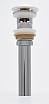Донный клапан AQUAme AQM7002-1W с переливом, белый