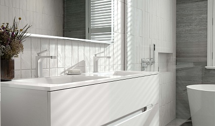 Тумба с раковиной Jorno Modul 120 см, белый