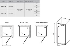 Душевая дверь Ravak Pivot PDOP1-80 сатин