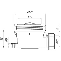 Сифон для поддона Grossman GR-S90