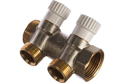 Распределительный коллектор STOUT 1, 2 отвода 3/4ЕК SMB 6851 013402 RG008S37S7JS9T
