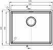 Кухонная мойка Florentina Оптима-HM 50 см OHM.500.400.B.10.S.10