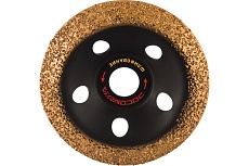 Чашка шлифовальная, скругленная с твердосплавным напылением (125х22.2 мм; зерно 24) РОСОМАХА 212524