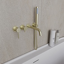 Смеситель для ванны Oliveeka Y-Line OL-889017-BG золото матовое