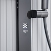 Душевая стойка Black&White Gravity GH-9005GM термостат, оружейная сталь