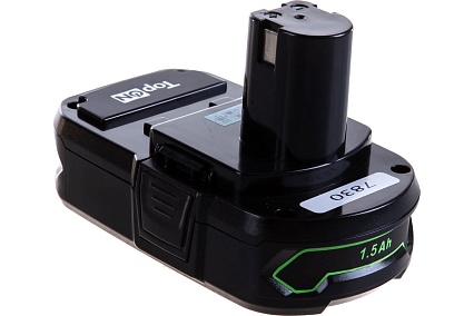 Аккумулятор для электроинструмента Ryobi (Li-Ion, 18В, 1.5Ач) Topon PN: RB18L15 TOP-PTGD-RY-18-1.5-Li