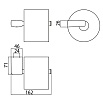 Держатель запасного рулона бумаги Emco Trend 0205 001 00 хром