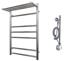 Полотенцесушитель электрический Point PN10158PE П6 50x80 с полкой, хром