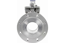 Шаровой кран DN.ru КШмФП.316.200 Ду80 Ру16, с ISO-фланцем и рукояткой D160-04809