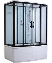 Душевая кабина Timo Standart T-6650 Black 150x88, прямоугольная, черный