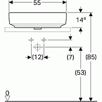 Раковина Geberit VariForm 55 см 500.779.01.2