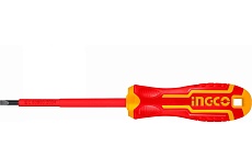 Диэлектрическая плоская отвертка Ingco SL5x125 мм HISD815125