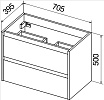 Мебель для ванной BelBagno Kraft 39-700 70 см Rovere Tabacco
