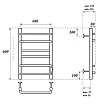 Полотенцесушитель электрический Point Сатурн PN90846W П6 40x60 диммер справа, белый