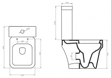 Бачок для унитаза BelBagno Janice BB124T