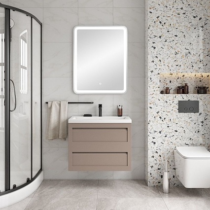 Мебель для ванной Art&Max Platino 75 см капучино матовый