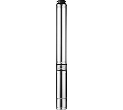 Скважинный насос JEMIX Ø 3.5" 1100 Вт, кабель 2 метра. макс. напор 120 м, ном. напор 90 м, при 2 куб.м/ч, 18 ступеней, крыльчатка пластик, встроенное управление СН 3,5-2-100