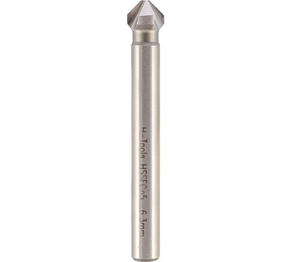 Зенковка H-Tools 90градусов 6.3мм HSSE-Co5 3z DIN335C L-45мм 796063EHT