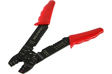 Стриппер ЛОМ 210 мм, для зачистки проводов 0.75-6 кв.мм и обжима клемм 1.5-6 кв.мм 4136761