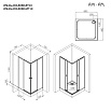 Душевой уголок Am.Pm X-Joy W94G-403-8080-BТ1К 80x80 прозрачный, черный матовый
