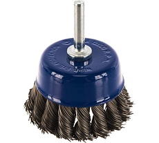 Кордщетка чашеобразная витая (75 мм) для дрели Практика 032-560