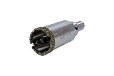 Коронка алмазная по керамограниту и керамике с центрирующим сверлом 22 мм OXCRAFT УТ-00014597