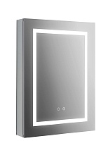 Зеркальный шкаф Aquatek 50x70 см с подсветкой, антипар, хром AQ7504-MLC