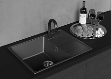 Кухонная мойка Ulgran Quartz Prima 650-05 65 см бетон