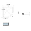 Поддон для душа RGW Stone Tray ST/R-G 100x100 каменный, графит