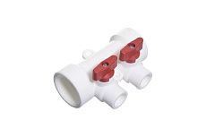 Коллектор полипропиленовый с кранами на 2 выхода Санакс м32x20 771483
