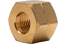 Гайка накидная 27, W21.8x1/14&quot; (СП21.8) LH, латунь, 5 шт в упаковке Krass 2190600