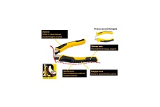 Кусачки для зачистки проводов 150мм Stanley CONTROL-GRIP 0-75-068