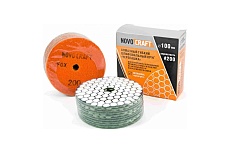 Диск алмазный гибкий черепашкa Fox 100 мм, № 200, сухой рез, 10 шт NOVOCRAFT PPTHW1000200