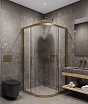Душевой уголок Timo TPSS-100/17C-8 100x100 прозрачный, матовое золото