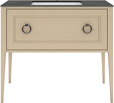 Тумба с раковиной Kerama Marazzi Plaza Classic 100 см, 1 ящик, капучино