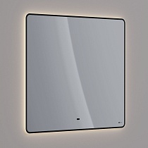 Зеркало Lemark Mioblack 90x80 см LM90ZM-black с подсветкой, антипар