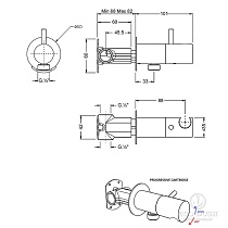 Смеситель Cisal Shower CV00797521 с гигиеническим душем, хром