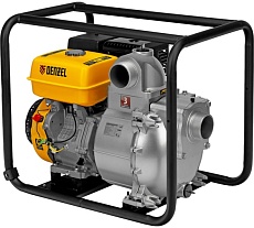 Бензиновая мотопомпа для грязной воды Denzel PX-80D 15 л.с., 3, 1500 л/мин, глуб 8 м / 99204
