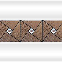 Декоративная вставка Радомир "Арт-мозаика" на фронтальную панель Bronze №2